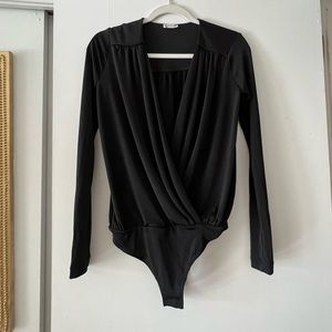 Black Free people bodysuit